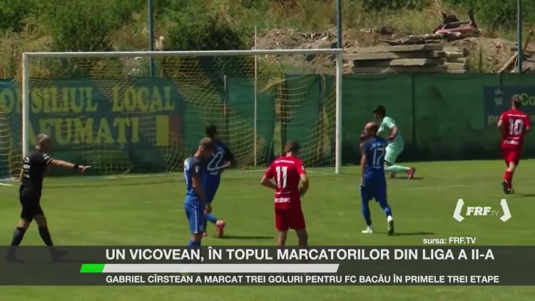 Gabriel Cîrstean, jucător FC Bacău, în topul marcatorilor din Liga a II-a după trei etape